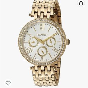 CARAVELLE women's watch rose gold finish